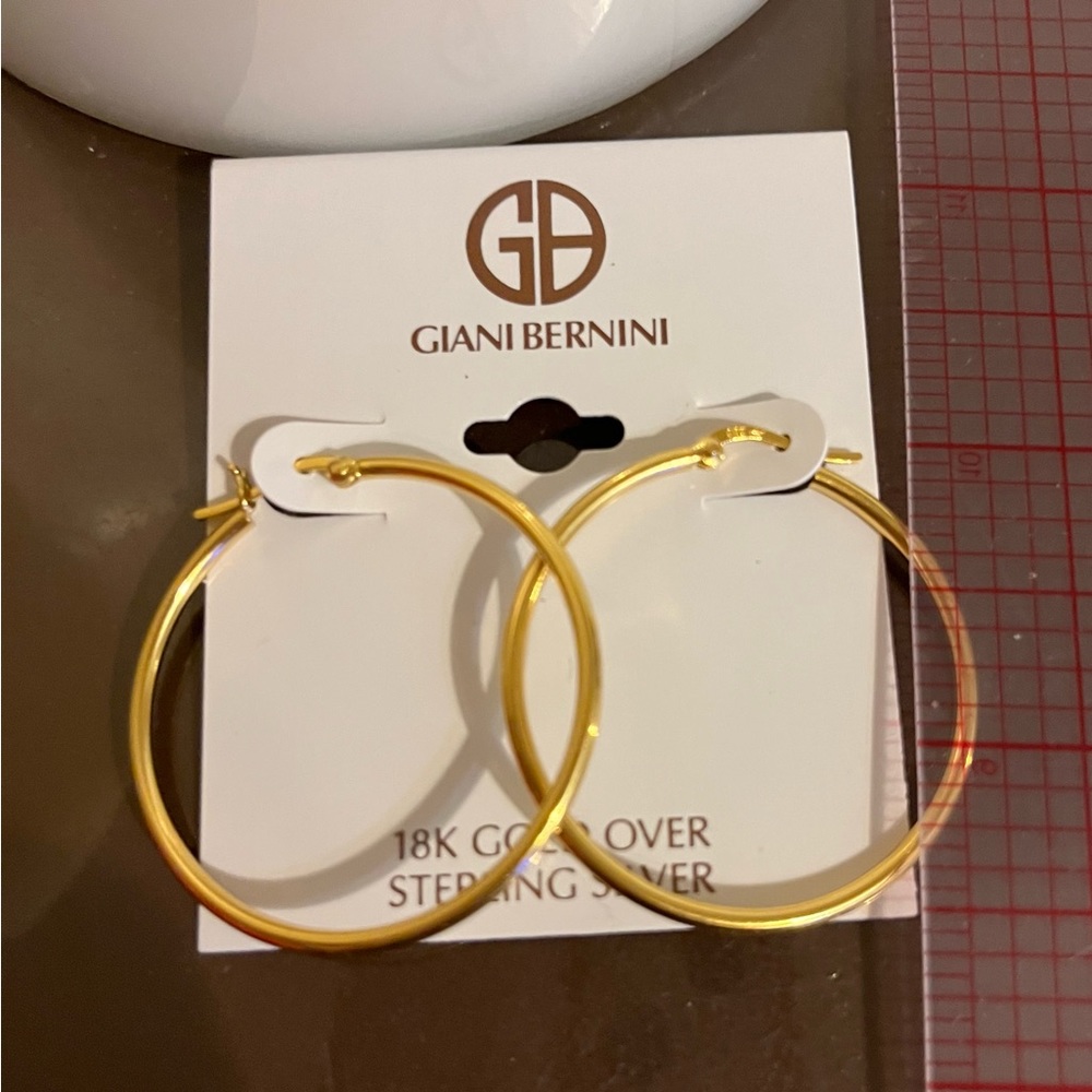 Giani Bernini 18KGold over sterling silver 1-1/2”